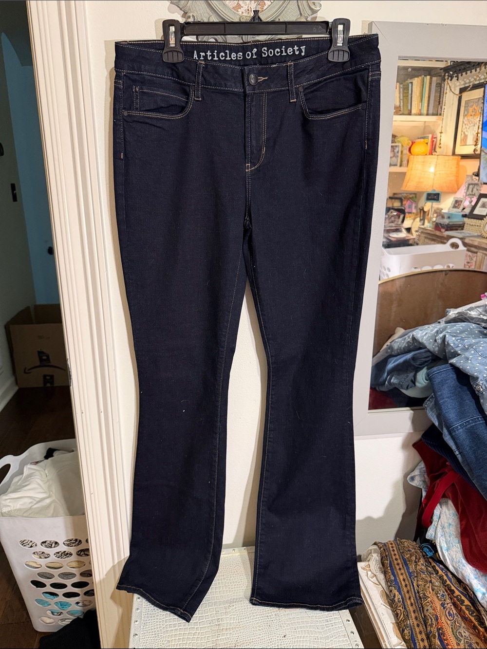 Articles of Society Navy Bootcut Stretch Jeans